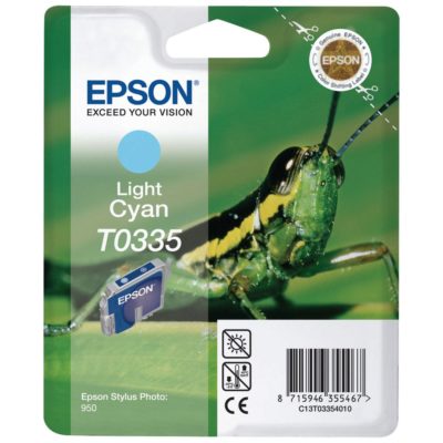 Epson Grasshopper T0335 Ink Cartridge, Light Cyan Single Pack, C13T03354010